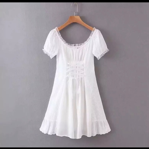White summer dress size M - Picture 2 of 3